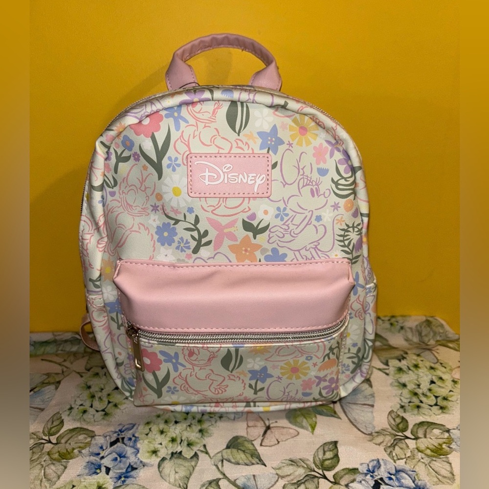 Disney X Bioworld Mini Backpack featuring Minnie and Daisy. NWT.